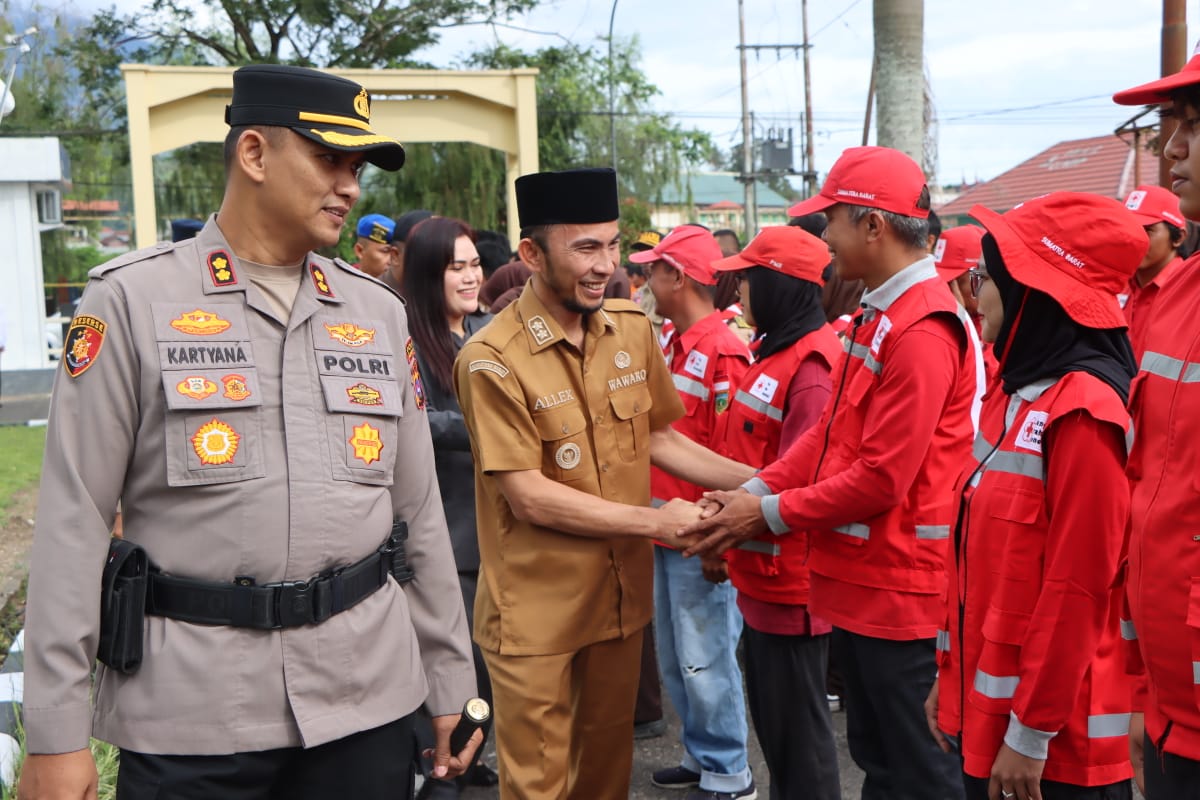 Bukan Sekadar Apel, Tapi Janji Kemanusiaan: Kapolres Padang Panjang Siagakan Pasukan Hadapi Bencana Alam