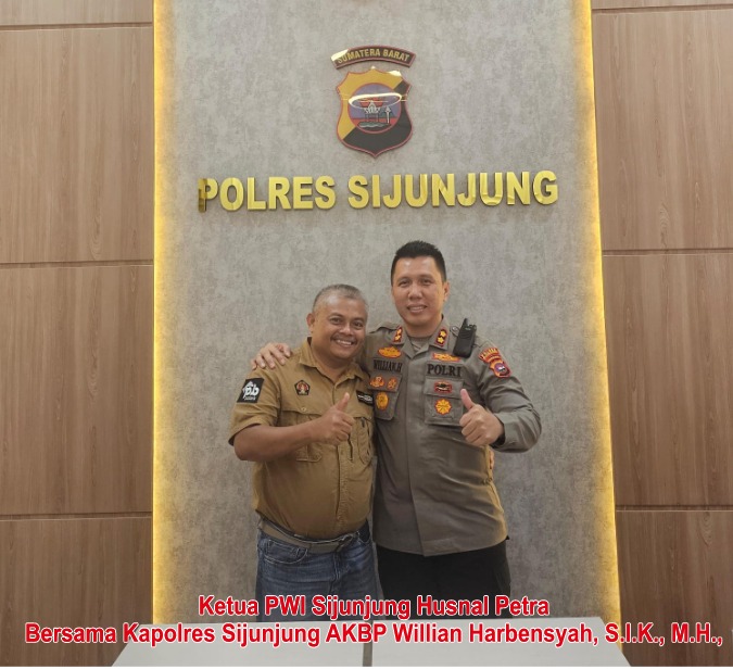 Perkuat Sinergi Pers dan Polri, PWI Sijunjung Audiensi dengan Kapolres