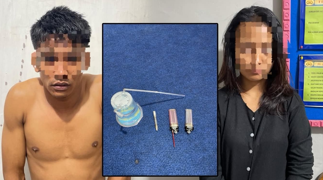 Asik Pesta Sabu, Tim Macan Pelangai Bekuk Sepasang Kekasih di Kamar Hotel