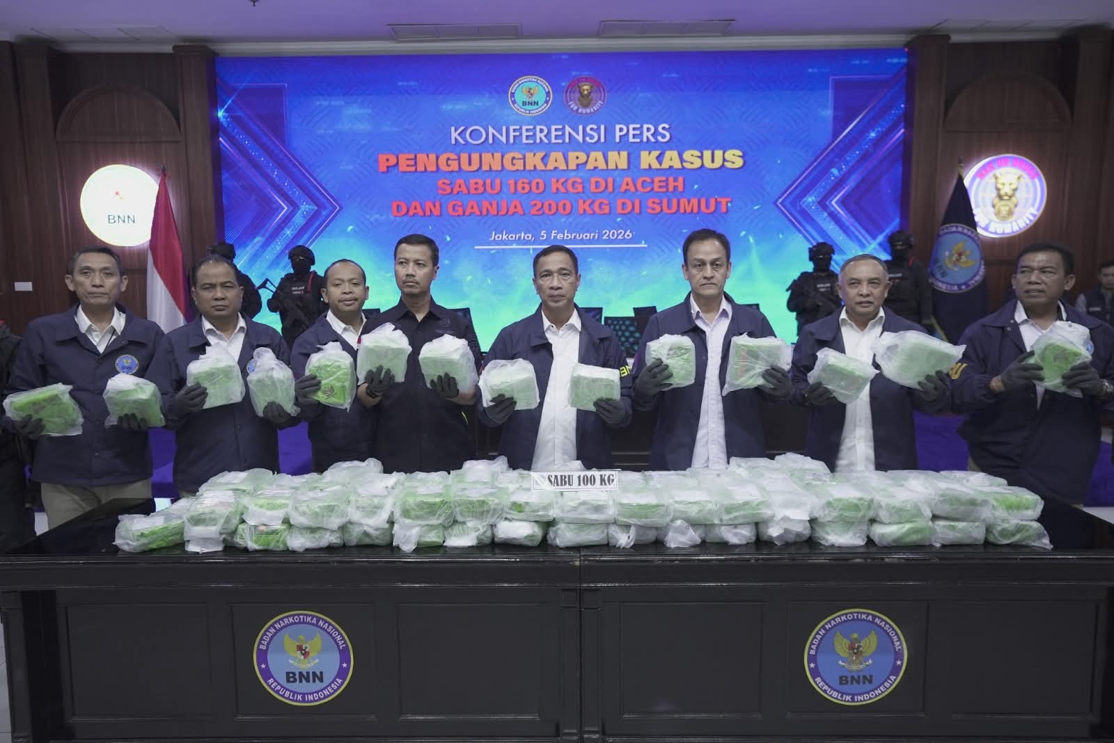 Patahkan Jaringan Aceh, BNN Sita 360 Kg Narkotika- Selamatkan Lebih dari Satu Juta Jiwa